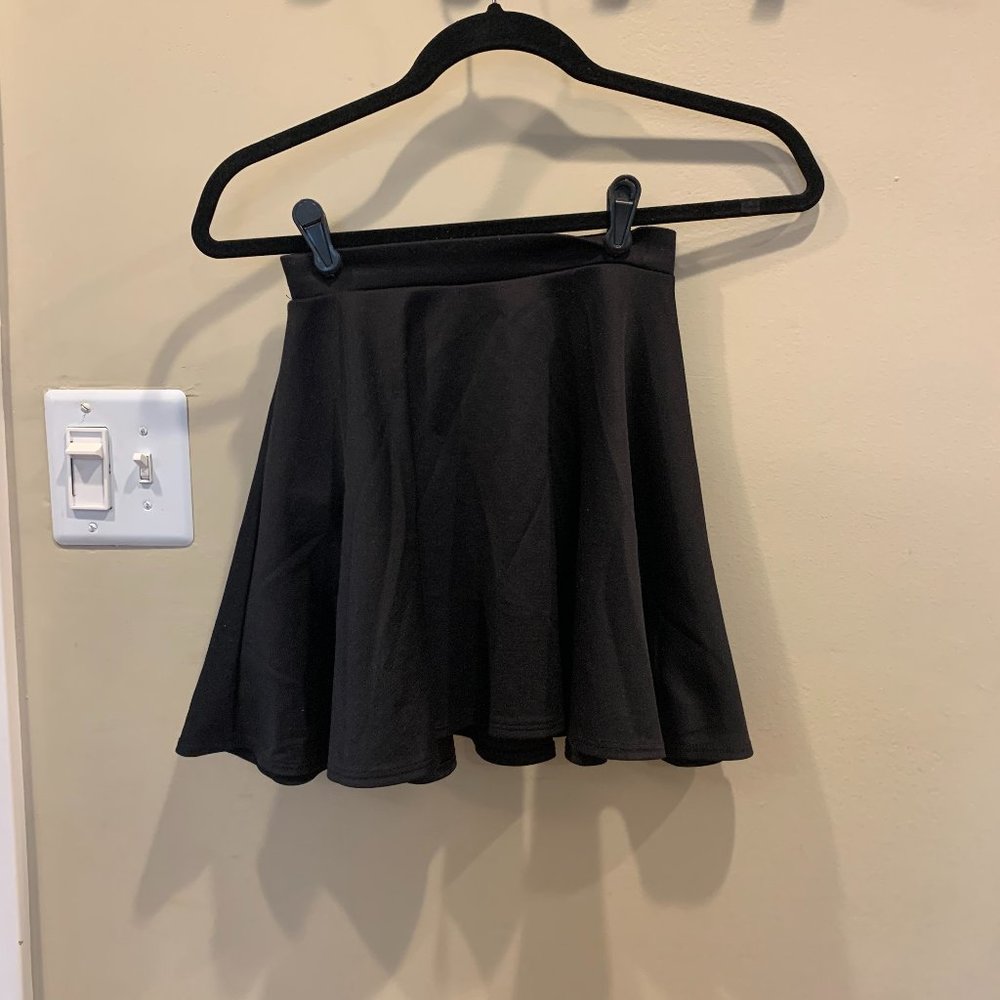 Casual Black Skirt
